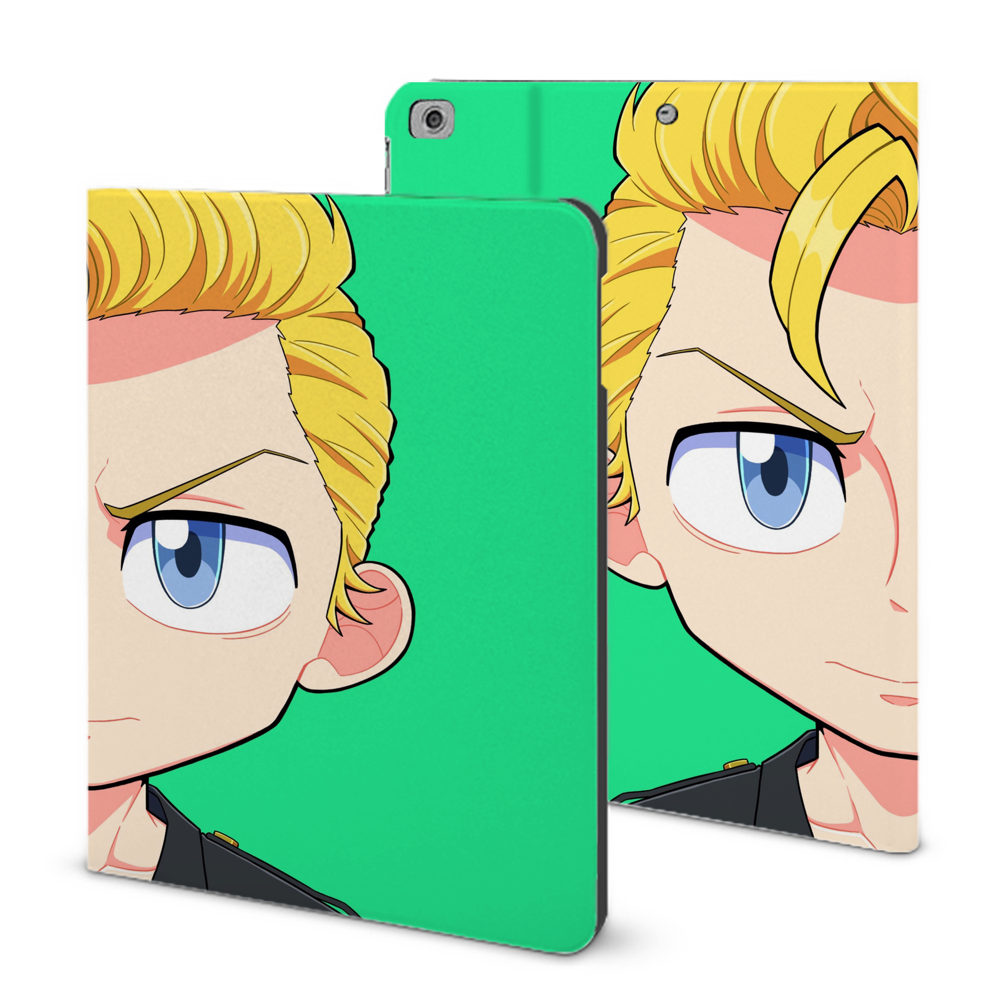 （画像用） 東京リベンジャーズ Tokyo Revengers IPad ケース ブック型 PUレザー TPU 耐衝撃 軽量 薄型 ペン収納なし 全面保護 IPad 各モデル対応